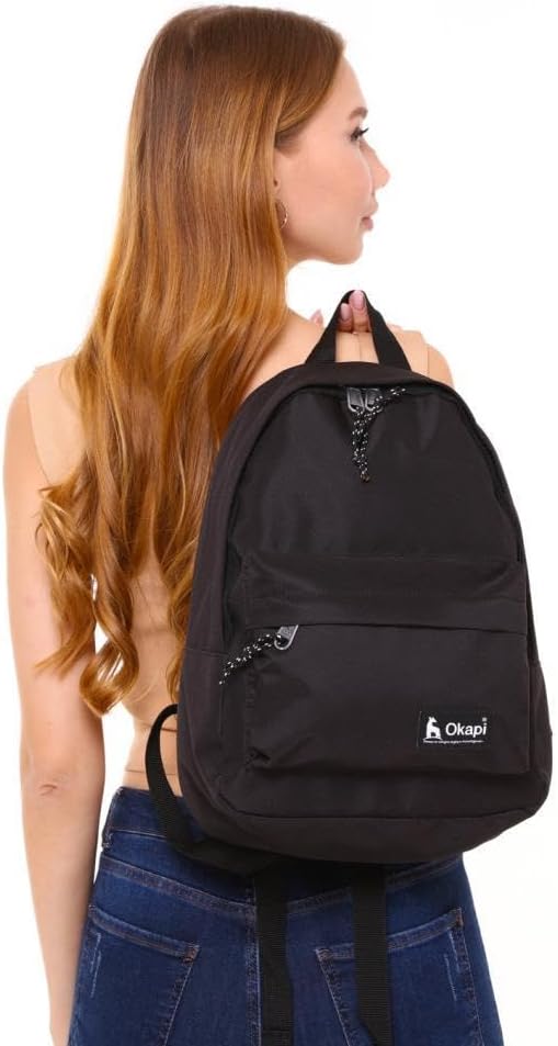 Okapi Sırt Çantası Midi Boy Siyah OKP-134