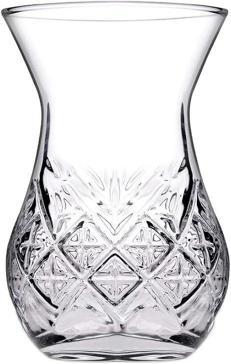 Pasabahce Timeless Kurvy 42881 Çay Fincanı Seti, Cam Çay Fincanı, 155 ml