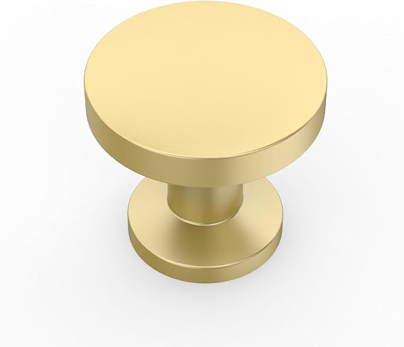Amerdeco UK0071 Furniture Knobs Matt Gold Cabinet Knobs Drawer Knobs Door Knobs Chest of Drawers