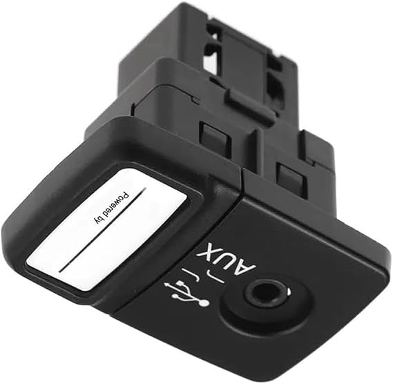 USB Media Player AUX Socket for Fiat, USB Media Players Car Replacement, 735547937 AUX Charging Port Modular Socket for Fiat 500 Punto Panda 2007-2015 Car Audio Adapter Abarth 500 500C Panda Doblo