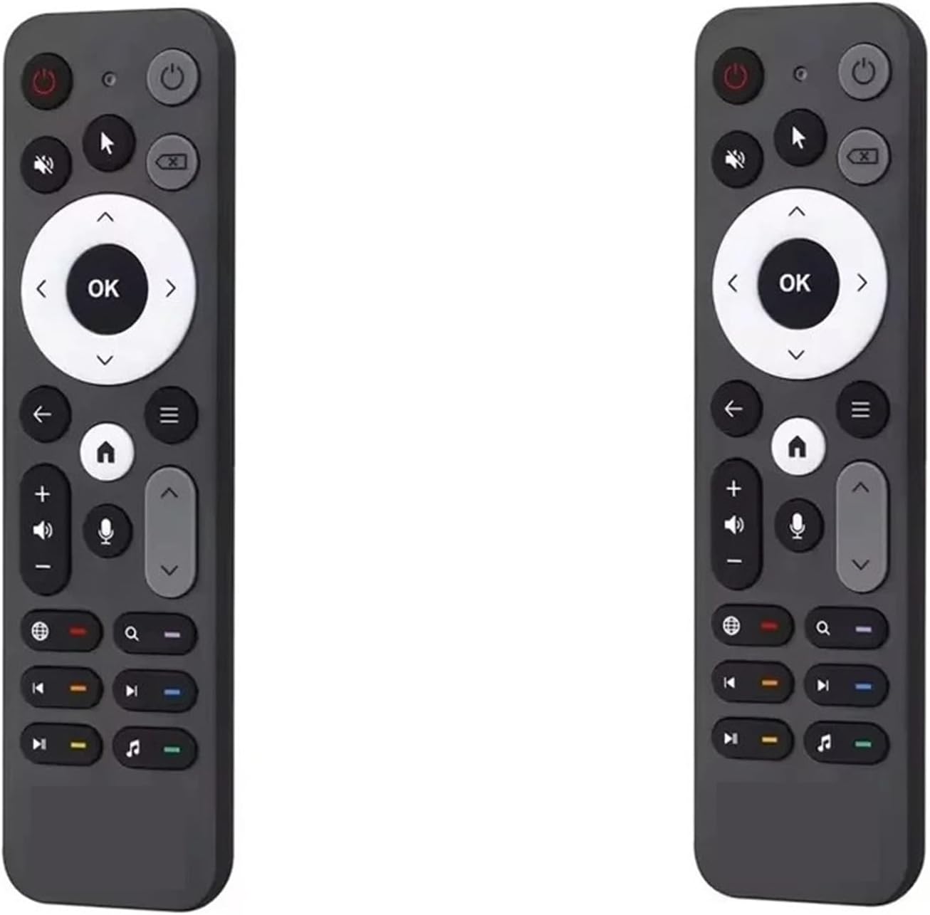 UR02 BT Voice Remote Control Replacement，Compatible For Ugoos SK1 TOX1 TOX3 AM6 AM8 AM6B PLUS X4 X4Q Cube Pro Extra TV Box(2PCS)