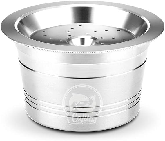 Refillable Coffee Capsules Stainless Steel Pods with Spoon Brush for K fee Espresso Machines Reusable