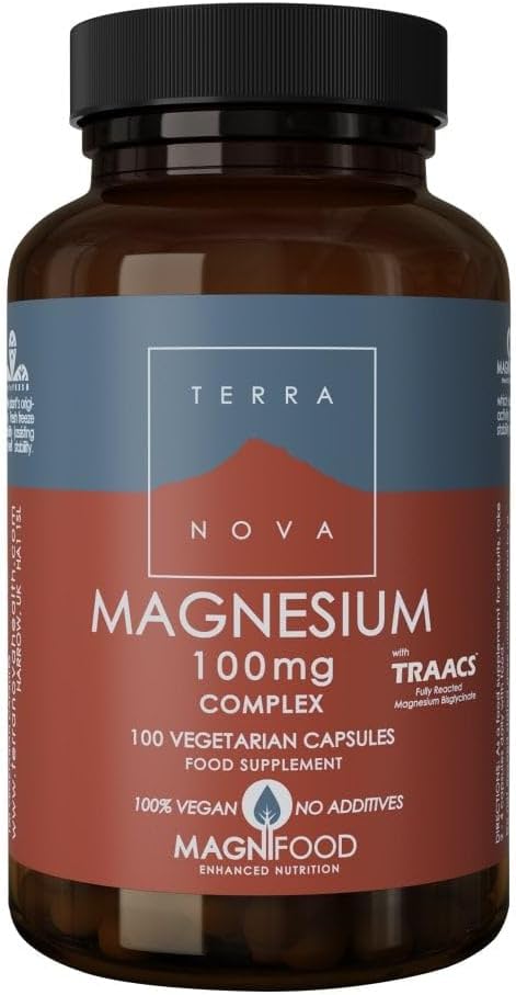 TERRANOVA Organic Magnesium 100Mg Complex, 100 CT