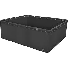 Aquarium Pool Pond Multifunction PVC Canvas Pool for Ponds With Drain Valve Durable Pool Above Ground Canvas Fish Pond for Breeding Koi for Garden Lrrigation Water Storage