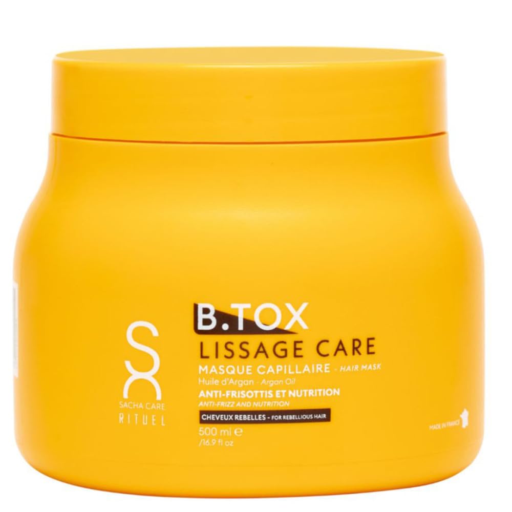 Sacha Care Rituel Lissage Care Hair B-Tox with Argan Oil - Disciplined Silky Straight Hair without Frizz 500 ml