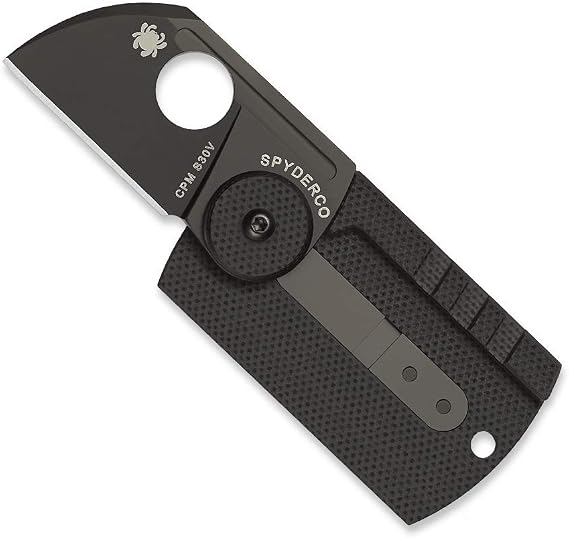 Dog Tag, Black Carbon Fiber/G10 Handle, Plain