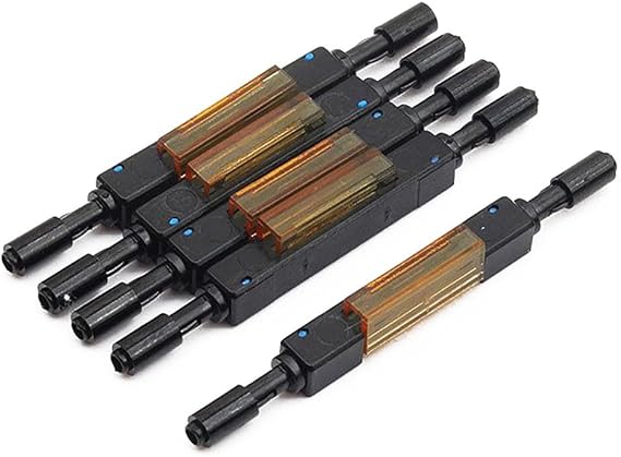 Optical Fiber Quick Conntor Mhanical Sicing For Drop Cable, L925B, Compatible With 0.25Mm And 0.9Mm Fibers, Metal V-Oove Design, Sled Box Structure, for FTTH Installation, 5/1 Pcs