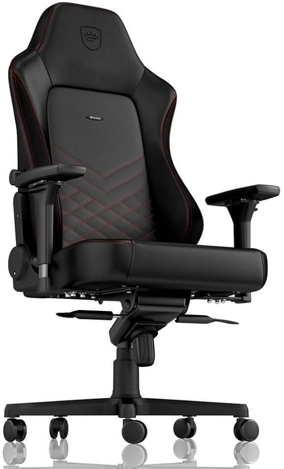 noblecairs Hero gaming chair - office chair - desk chair - PU faux leather - includes cushion - black/red