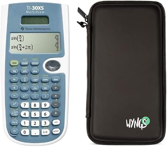 TI-30XS MultiView + Calculator Case by SafeCase