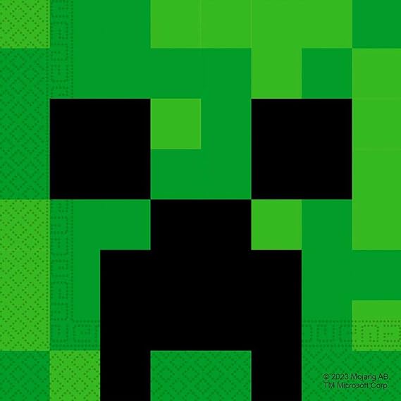 Procos Minecraft Party Napkins, Pack of 20