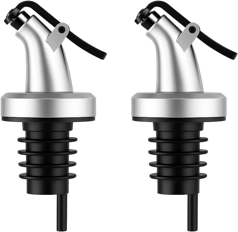Bottle Apparatus with Busstier Lid 2’li Set Oil Cap Leak Proof Bulk Tip Bottle Cap Practical Use for Oil Vinegar and Sauce Bottles