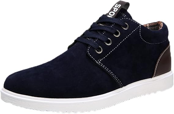 Canvas Trainers For Men - Walking Shoes Mens Sports Trainers Fashion Lace-Up Casual Sneakers Slip On Zero Drop Minimalist Shoes Running Gym Fitness Tennis Sneakers Perfect For Everyday Use