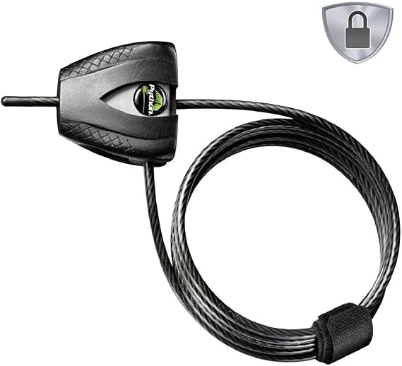 Master Lock Security Cable with Key Lock [Adjustable Locking Cable from 30 cm to 1.75 m] [Python] 8417EURDPRO - Best Used to Secure Sports Equipment, Tools and Out-door Furniture