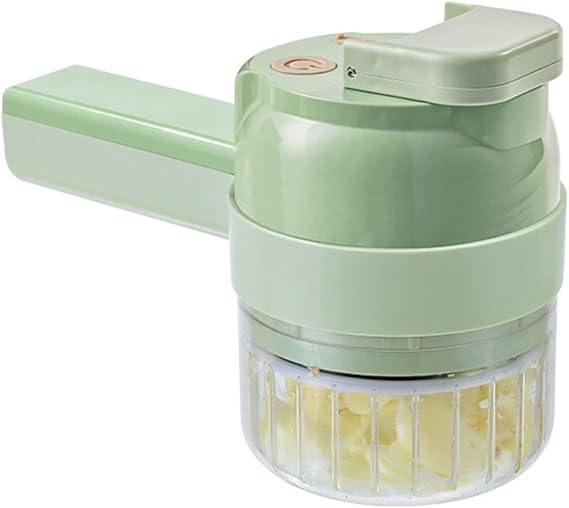 4 In1 Wireless Vegetable Processor Chop Whisk Clean Recharge, Kitchen Chopper Vegetable Cutter Electric Slicer Multifunctional Hand Held Food Egg Onion Chopper