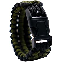 Paracord Survival Bileklik 4 Metre – Geniş El Örgüsü Outdoor Kamp Trekking Bushcraft Bilekliği