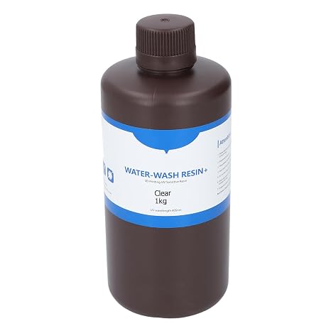 Castable Resin for High Resolution Jewelry Print, 1KG Transparent UV Curing Castable 3D Printer Resin for Thicker Designs with Easy Burning and Clean Burn Out for Metal Parts