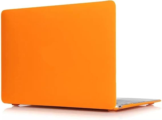 McStorey MacBook Air Kılıf 13 inç A1369 A1466 Uyumlu Mat TPU Sert Kapak İnce Hafif Koruyucu Hard Shell Darbe Emici Laptop Kılıfı Çizilmelere Karşı Koruma Turuncu