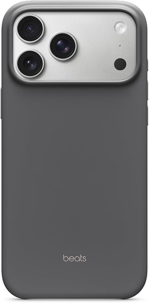 Beats iPhone 17 Pro Max Case with MagSafe & Camera Control, Matte Finish, Microfibre Lining – Granite Grey