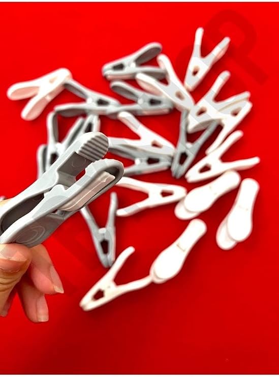 24 Adet Yaysız Kırılmaz Iz Yapmaz Mandal Uzun Ömürlü Çamaşır Mandalı Paslanmaz