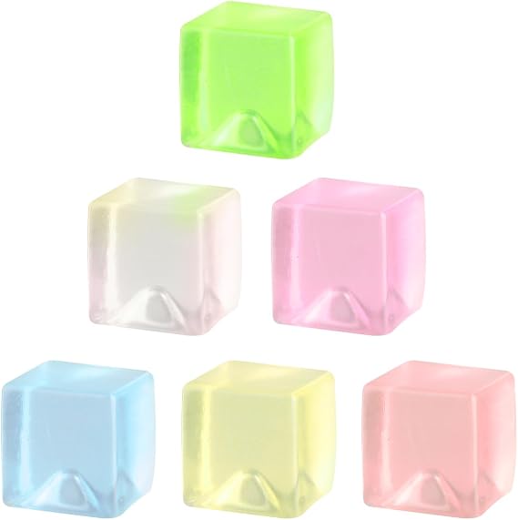 6 Pack Cube Sensory Squeeze Toys BPA Free TPR Fidget Set