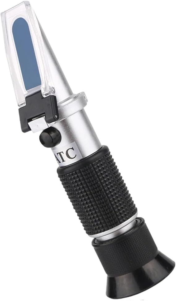 Refractometer, Refractometer Milk Analyzer Digital Concentration Meter 20% ATC Tester Portable(LEC-128)