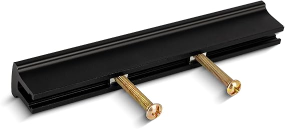 5 Pcs Adjustable Drawer Pulls, Cabinet Handles 1" in to 5.3" in Hole Centers, Kitchen Dresser Hardware for Cupboard, Doors, Furniture (Black1 in to 5.3 in (25-135 mm)