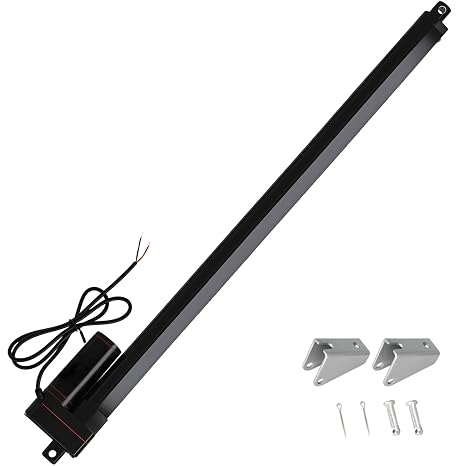 JQDML 12V High Speed Linear Actuator 600mm 24" Stroke 400N IP65 Waterproof