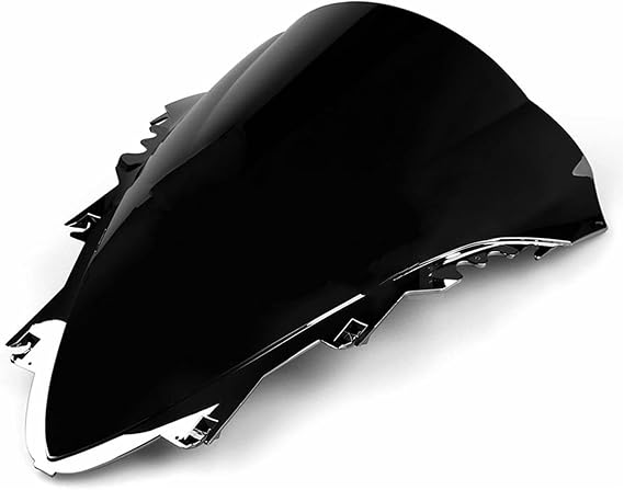 Motorcycle Windscreen Windshield For YZF1000CC For YZF1000 For R1 2007 2008 Motorcycle Windscreen Windshield Screen Visor Double Bubble(Black)