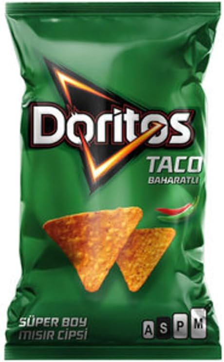 Doritos Taco Mısır Cipsi Süper Boy 121 G, 8 Adet