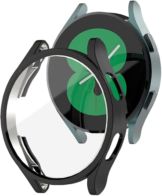 Microsonic Samsung Galaxy Watch 5 Pro 45mm için Kılıf Ekranı Tam Kaplayan 360 Full Round Soft Silicone Siyah [Galaxy Watch 5 Pro 45mm ile Uyumlu Kılıf - Siyah]