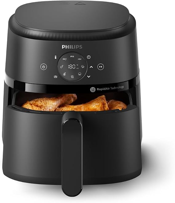 Philips 2000 Airfryer – Air Fryer 4.2L, 13 Options, Touch, Black