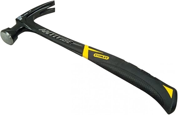 Stanley FMHT1-51278 20oz Fatmax Antivibe Steel Hammer-Rip Claw, Black/Yellow, 570g