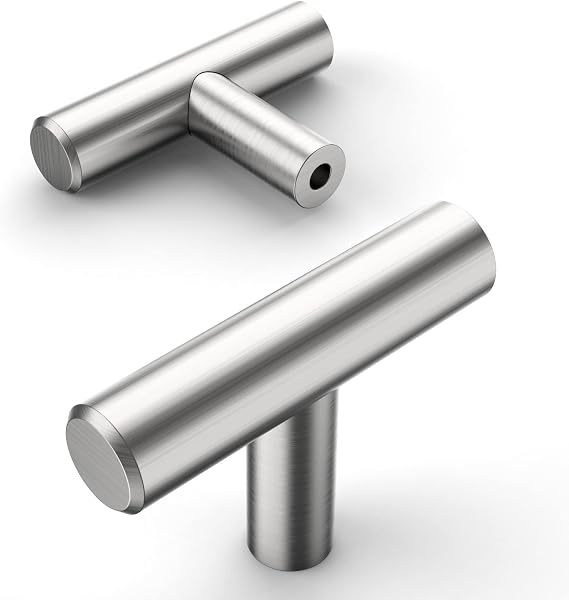 Amerdeco 10Pack Knobs Kitchen Cabinet Handles Brushed Satin Nickel Cabinet Pulls Kitchen Cabinet Hardware Drawer Pulls for Cupboard Wardrobe,AM047