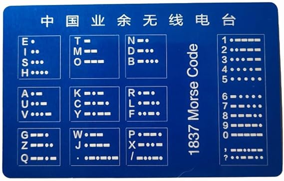 and Portable CW Code Training Card for Morse Code Lightweight with Essential Designs