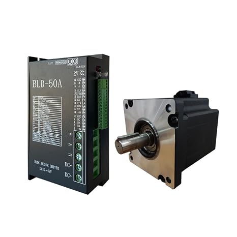 48V DC Brushless Motor Driver Set High Power High Speed 3000RPM 1000W 1500W 2000W Large Power BLDC Motor with BLD-50A Controller (110-48V 2000W 3000rpm+BLD-50A)