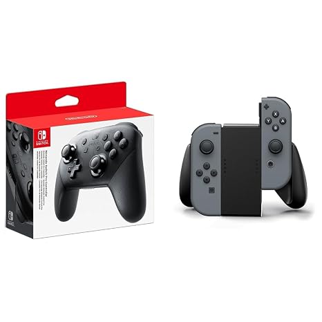 Nintendo Switch Pro Controller & Nintendo Switch Joy-Con Comfort Grip (Schwarz)