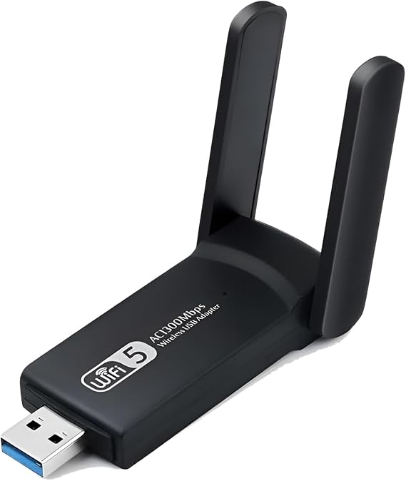 1300Mbps Wireless Adaptör Wifi Ağ Kartı Masaüstü Bilgisayar Pc ile Uyumlu Realtek RTL 8812BU USB3.0 Wifi Adaptör, 2.5G 5G 5.8G Wireless Adaptör, USB Wifi Alıcı USB 1.1,2.0,3.0 (AC1300)