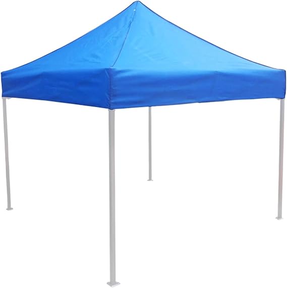 Canopy Replacement Roof Covers, UV-Resistant & Waterproof Gazebo Cover, Outdoor Roof Tarpaulin Top Cover for Garden Parties, BBQs, Festivals & Camping (Blue, 2 x 2 m)