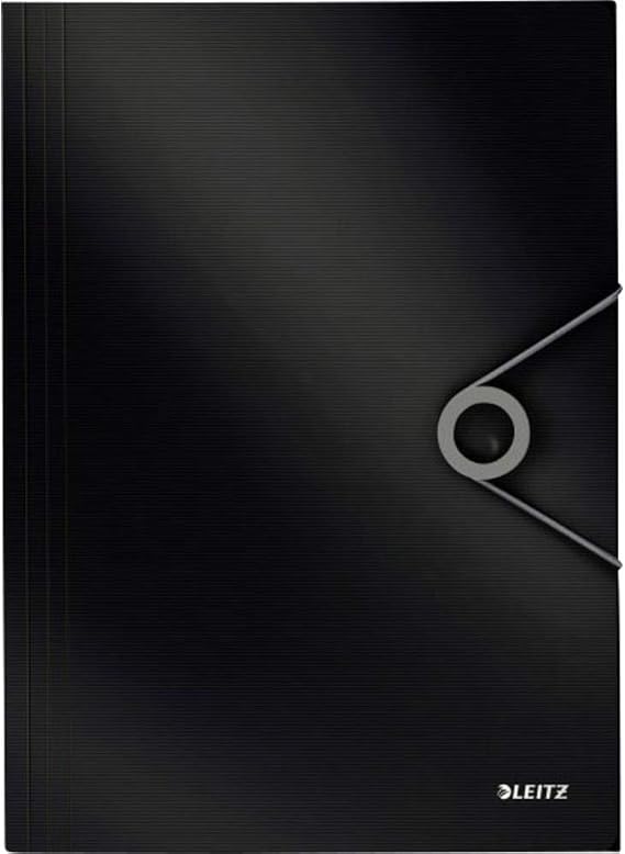 Leitz Solid İnce Lastikli Dosya, 150 Sayfa Kapasiteli, Siyah, 45631095