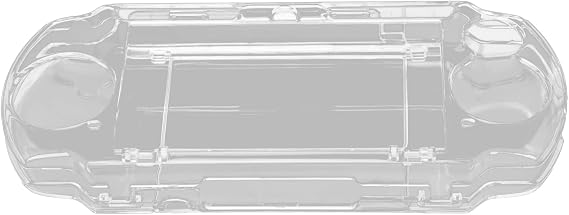 DriKou Universal Protective Case,Stylish Prevent Slipping Shockproof Transparent Protective Shell with Movie Bracket for PSP 2000 3000