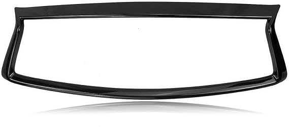 Grill Front Grille For Infiniti Q50 Q50S 2014-2017 Front Grille Trim Overlay Cover Upper Bumper Hood Mesh Frame Bezel Rim Add On Kidney Grill Grille(Glossy Black)
