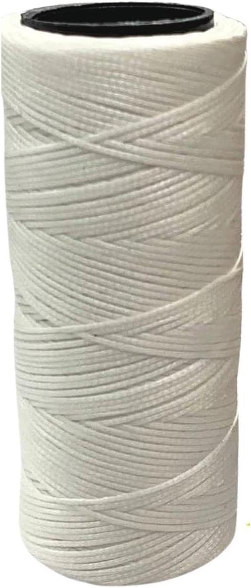 Deri El Dikişi İçin Mumlu İplik 1 Mm 100mt 1 Adet(leathercraft, Deri Hobi) (Beyaz 02)