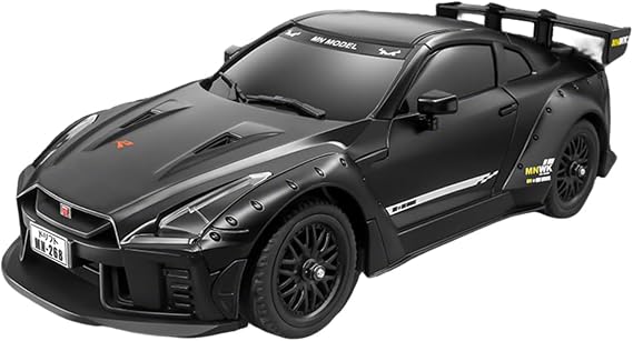 RC Drift Car, 1:16 High-Speed Drifter, 2.4 GHz Remote Control Car with Dual-Speed Modes, LED Lights & Gyroscope, Full-Proportional Steering Racing Cars, Gift for Adults-RTR, Black