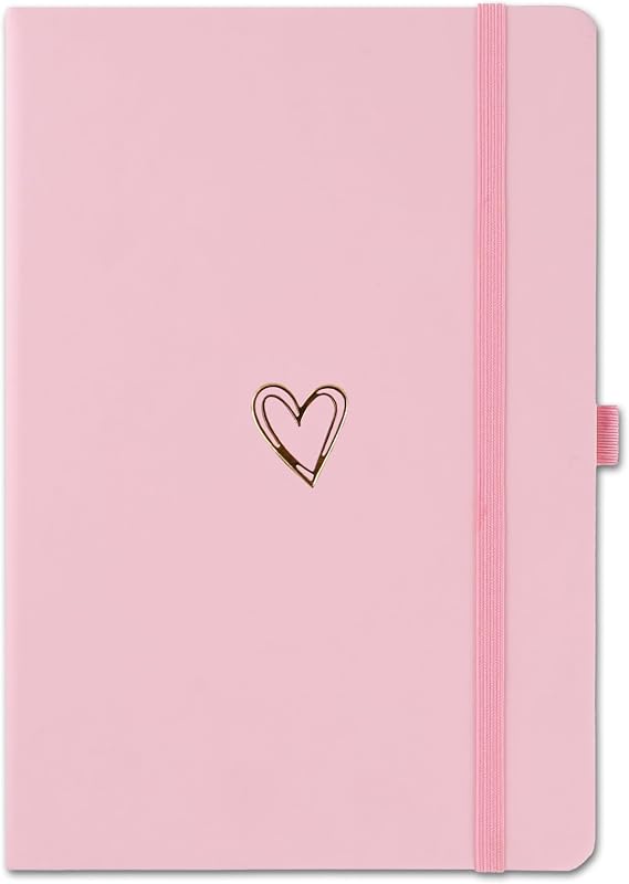 192 Pages A5 Lined Journal Notebook for Girls Women, Pink