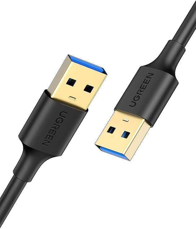 Ugreen USB 3.0 USB to USB Data Kablosu, 2 Metre, Siyah