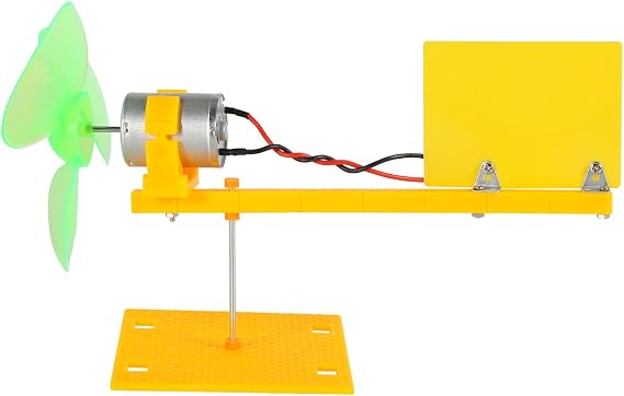 DEWIN DIY Wind Generator Kits, 0.01V-24V Micro Wind Turbine Generator Kit Small DC Motor with Holder Blades DIY Project Kits