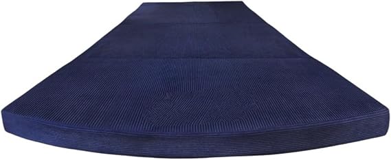 Foldable Car Mattress Car Mattress Accessories Car Foldable Memory Foam Fit For Tesla 2025/2021-2024 Four Season Camping Bed Pad(Deepblue corduroy 2)