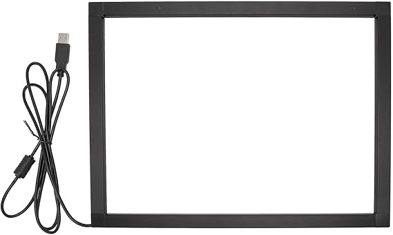 Luocute Interactive Infrared IR Touch Screen Overlay Frame Freedriver, Design for Touch TV Touch Monitor Interactive White Board, Touch Frame USB Interface Plug and Play for Whiteboards