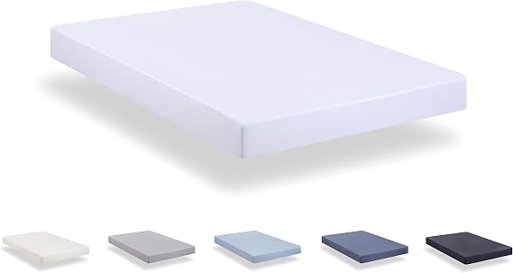 Todocama - Fitted sheet in extra soft brushed microfibre. (180 x 190/200 cm, White)