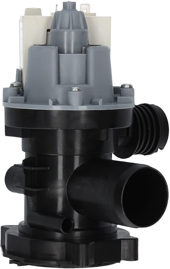 Vacuum Pump Compatible with HOTPOINT C00517420 Askoll Mod.M327 with Pump Head and Strainer for Washing Machine